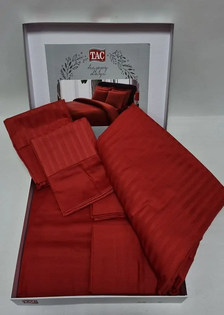 Комплект постільної білизни Premium Basic Red 2-спальний Tac pbe0042090 - фото 2