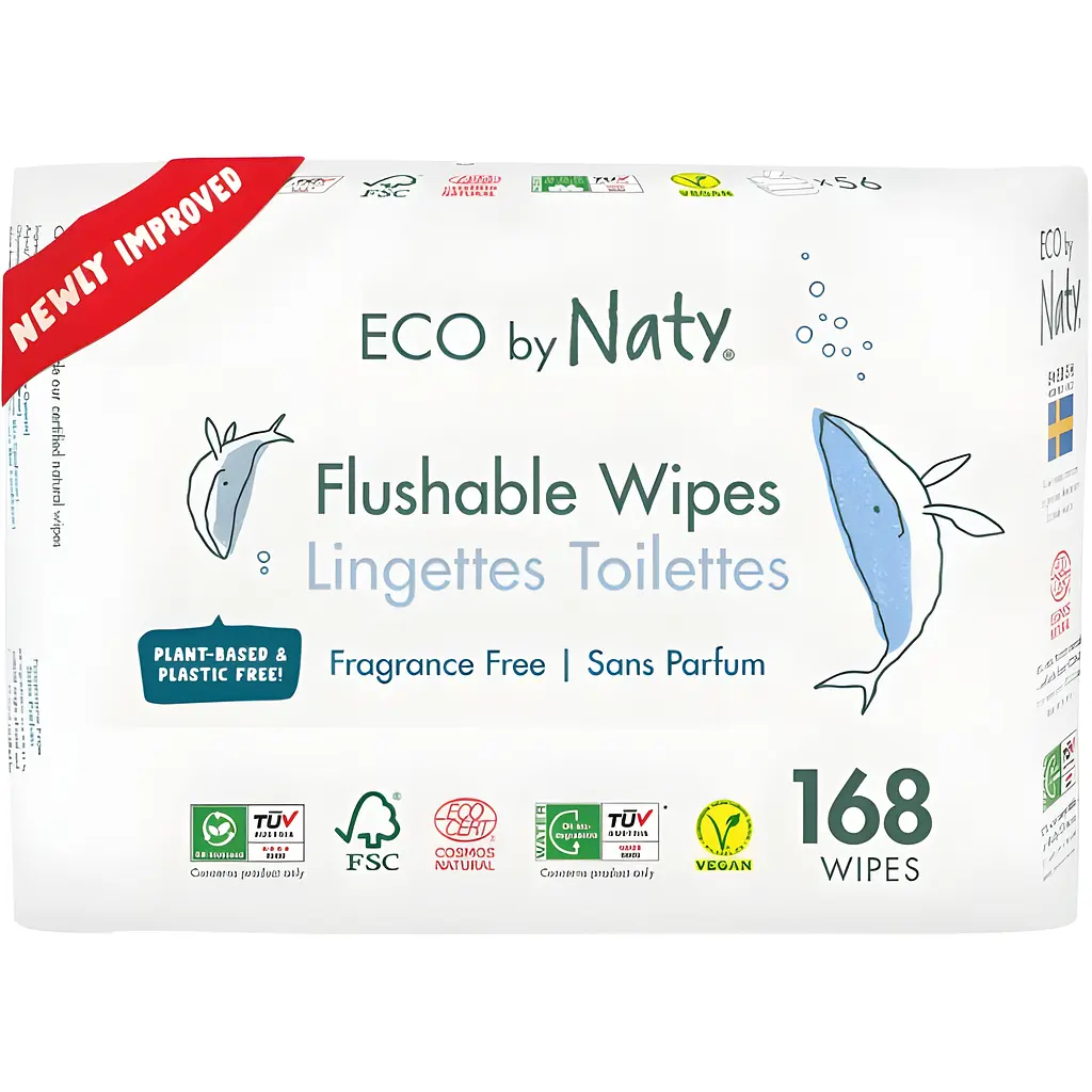 Вологий туалетний папір Eco by Naty 168 шт.