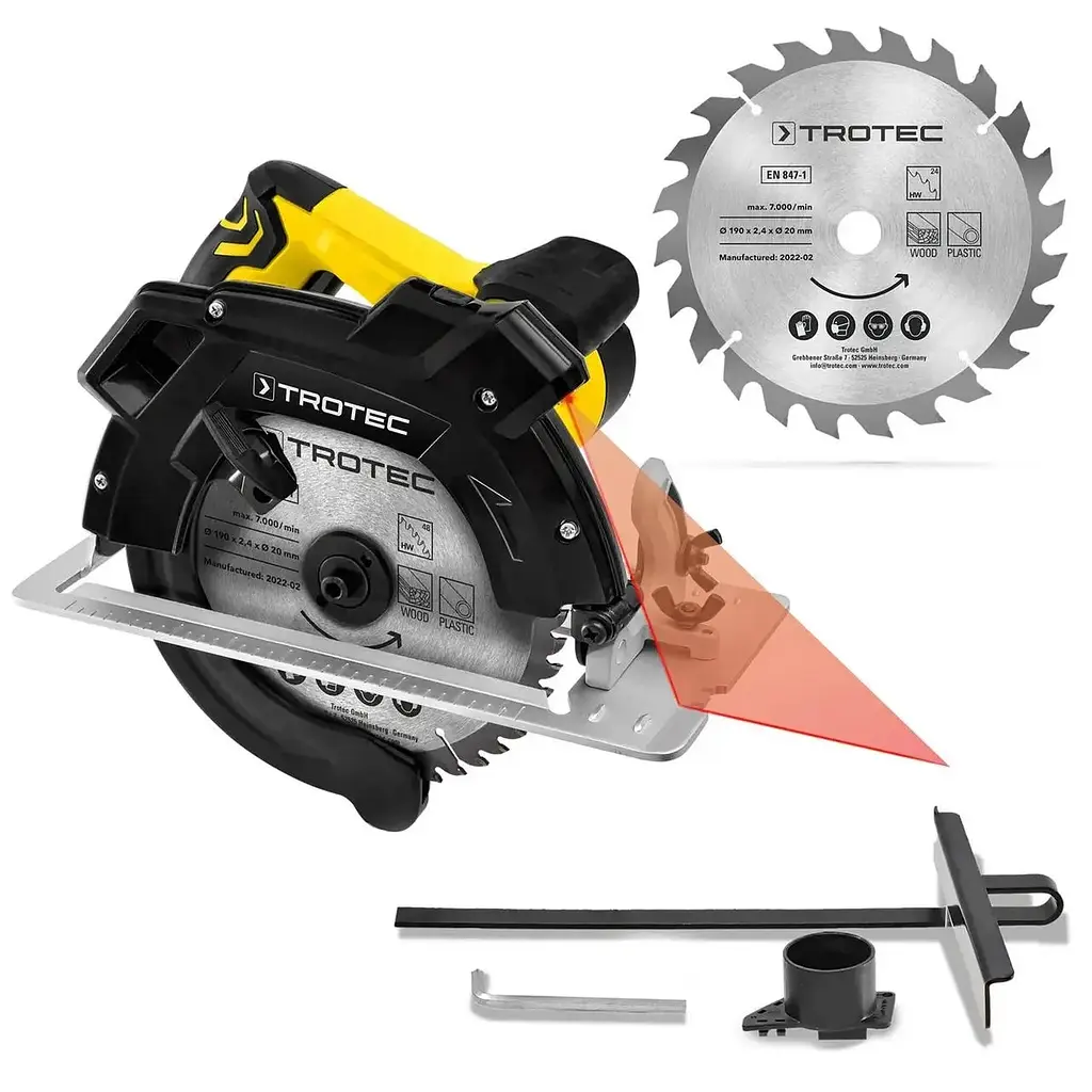 Пила циркулярная Trotec PCSS 10-1400 сетевая ручная - фото 3