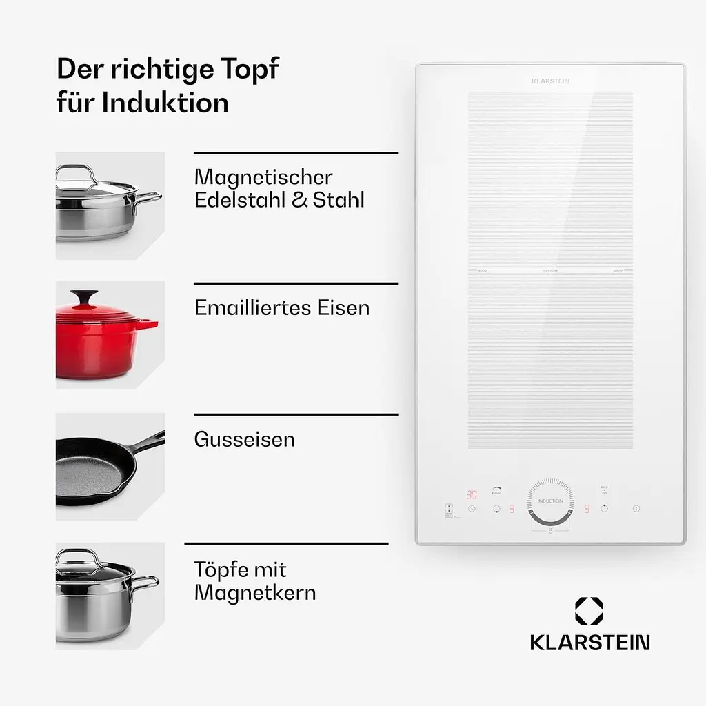 Індукційна варильна поверхня Klarstein Delicatessa Domino Prime (10045583) - фото 4
