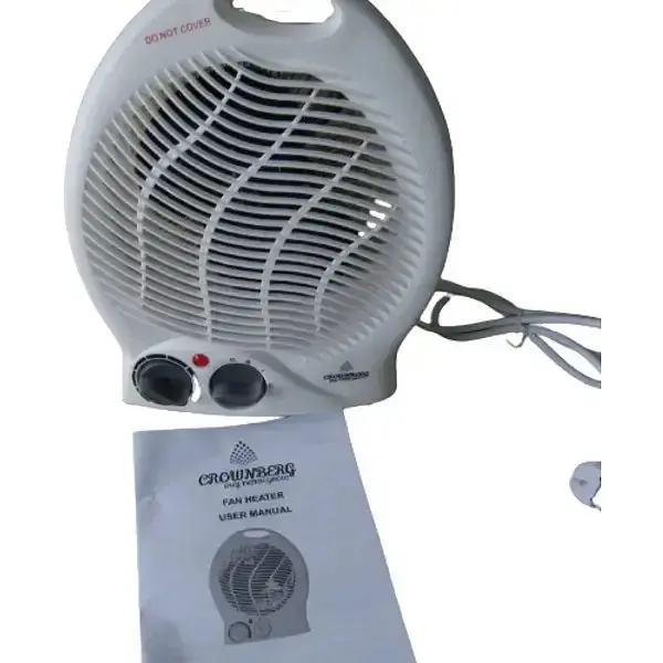 Тепловентилятор (дуйка) Crownberg CB-7746 спіральний зі світлодіодним регулятором температури, 2 рівнями захисту й автономним вимкненням під час перегрівання 2000 Вт - фото 2