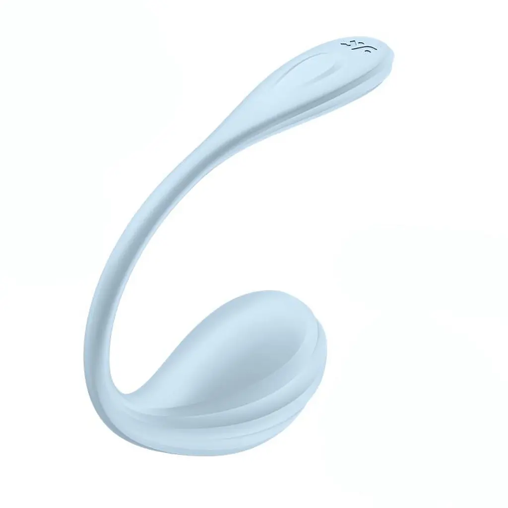 Віброяйце Satisfyer Smooth Petal блакитний - фото 5