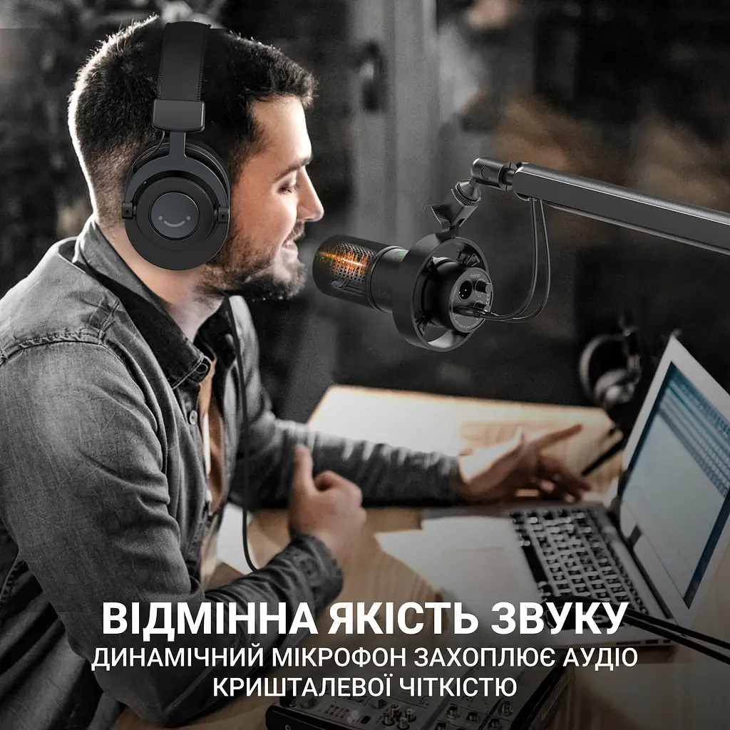Микрофон Fifine Black динамический USB/XLR (T688) - фото 10