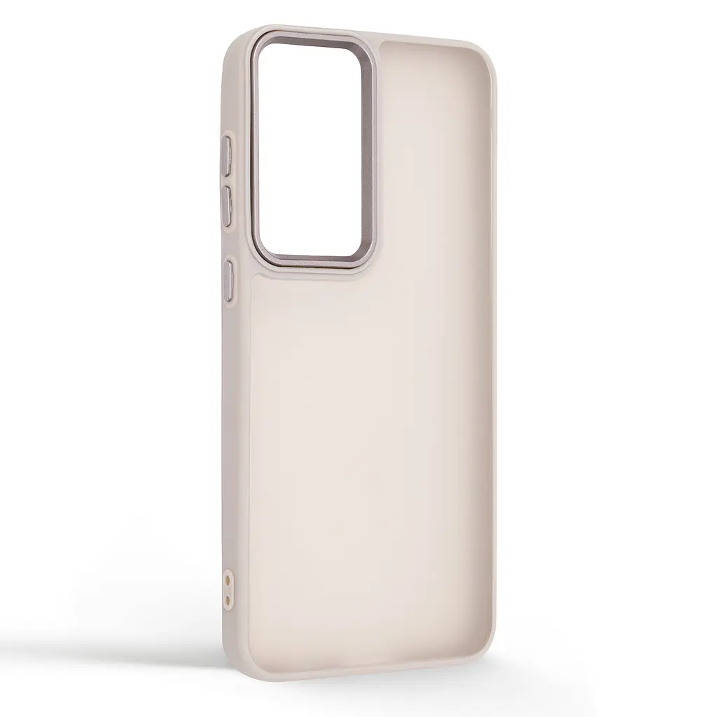 Противоударный чехол для Samsung Galaxy S25 FE 5G, Frame, серый, панель-накладка, термополиуретан TPU + поликарбонат PC, защита всего корпуса, защита кнопок и камеры, устойчив к деформациям, ArmorStandart (ARM88241) - фото 2