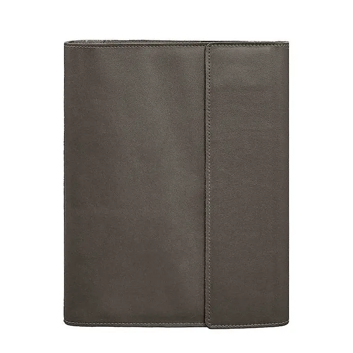 Кожаная папка для документов "Семейная" А4 Темно-бежевая - фото 7