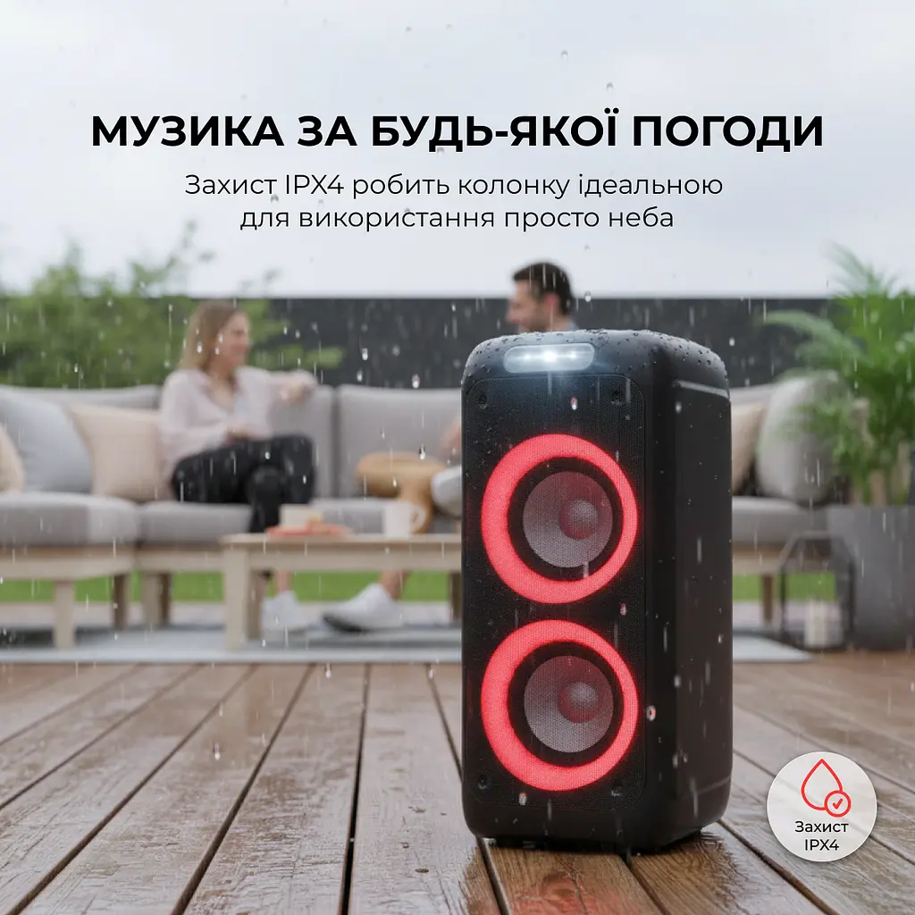 Портативна колонка Sharp Party Speaker PS-949 Black - фото 3