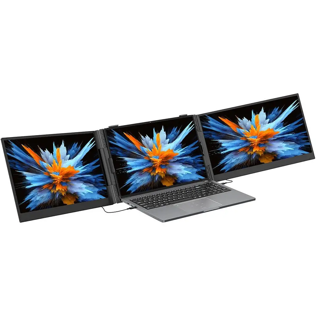 Монітор Blackview 14" DCM6 Dual Screen Portable monitor 3 in 1 Grey Black FHD IPS 60Hz (BVDCM6) - фото 3