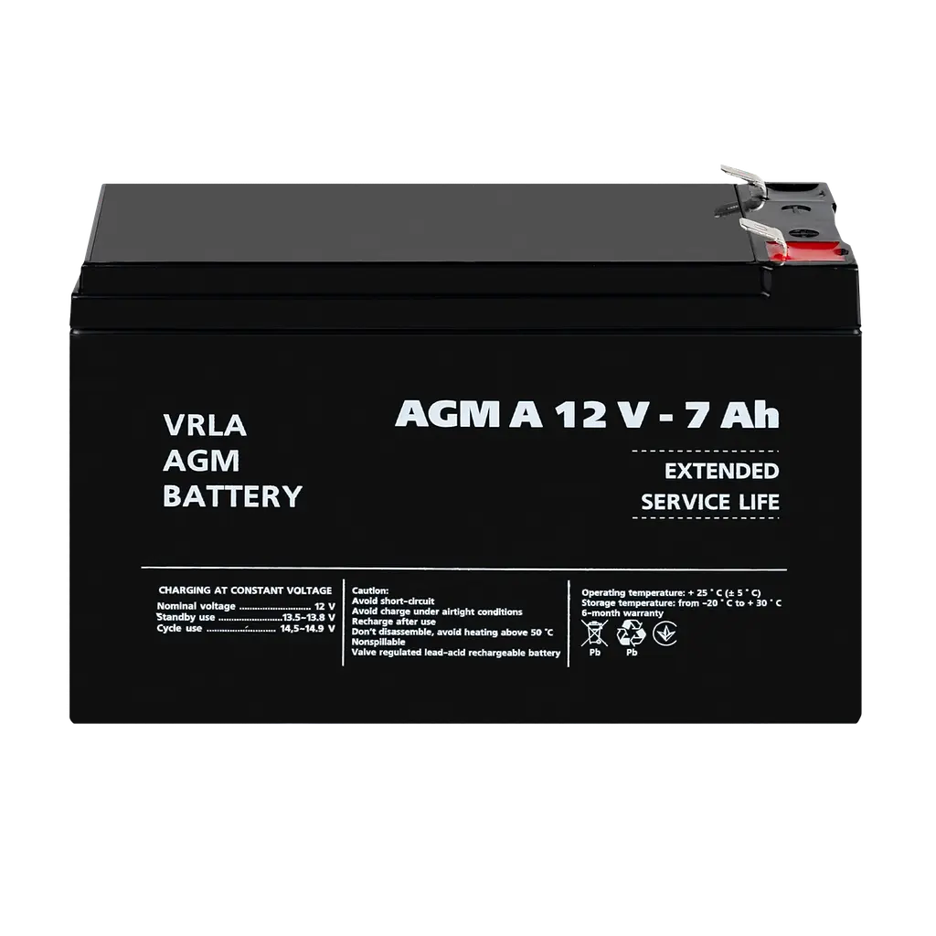 Акумулятор для сигналізації AGM А 12V - 7 Ah - фото 2