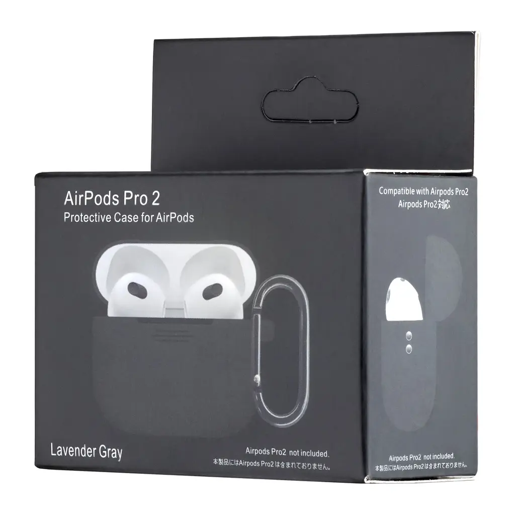 Чохол Silicone Case 1,2mm for AirPods Pro 2 Lavender Grey - фото 2