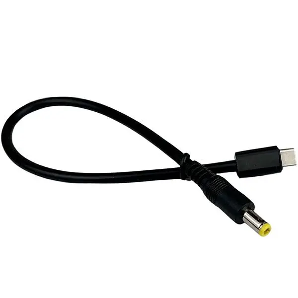Перехідник кабель з Type-c на DC 5,5 х2, 5 PD для зарядки станцій від повербанка 15см - фото 2