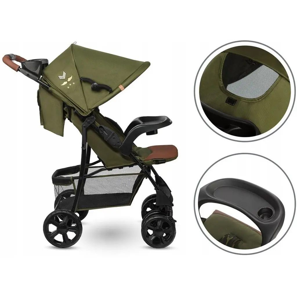 Коляска прогулянкова Lionelo Emma Plus Forest Green (LO-EMMA PLUS FOREST GREEN) - фото 6