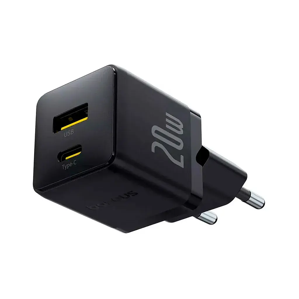Зарядний пристрій Baseus Palm Fast Charger C+U 20W black (P10111608113-00) - фото 2
