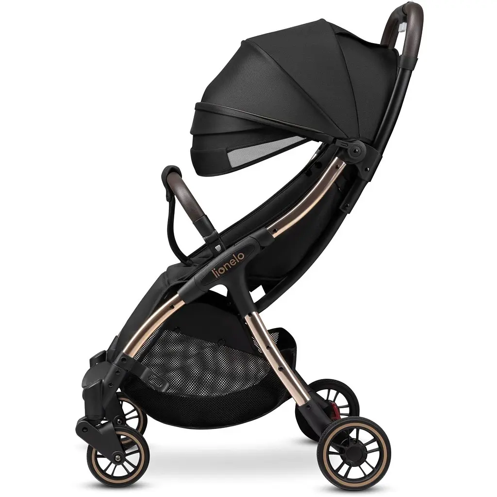 Прогулянкова коляска Lionelo Julie One Black Gold, чорна (LO-JULIE ONE BLACK GOLD) - фото 6