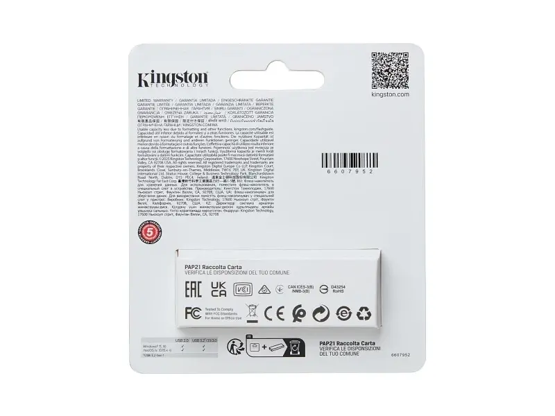 USB флеш накопичувач Kingston 256 GB DataTraveler Exodia S USB 3.2 Type-A Gen1 (DTXS/256GB) - фото 4