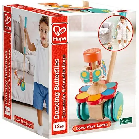 Дерев'яна каталка Hape Танцюючі метелики (E0341) - фото 3