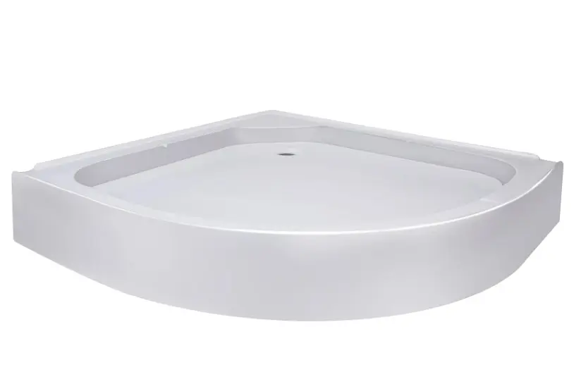 Душовий піддон Lidz Kapielka ST80x80x14, напівкруглий LKAST808014 - фото 2