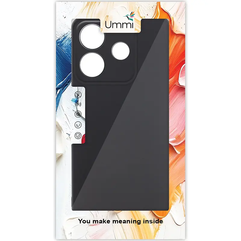 Чохол Silicone Cover Ummi Lakshmi Full Camera (AA) для Xiaomi Redmi Note 14 5G Чорний/Black - фото 2