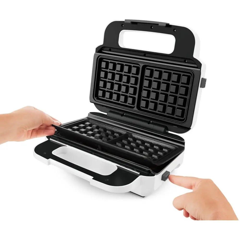 Мультимейкер Tefal Snack XL 850 Вт тефлон 3 пластины корпус пластик бело-черный (SW701110) - фото 13