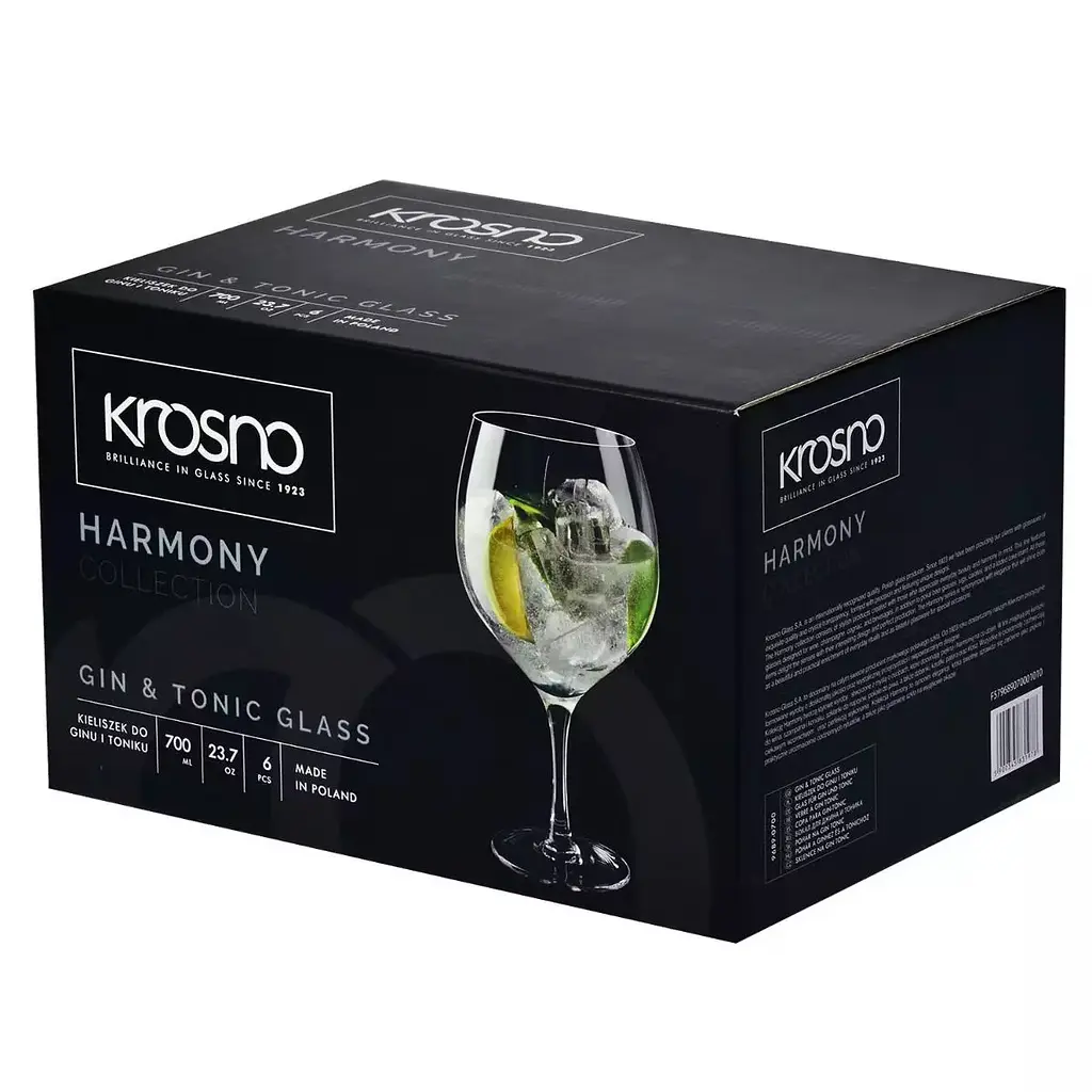 Набір келихів для джин-тоніка Krosno Harmony, 700 мл, 6 шт. (831978) - фото 3