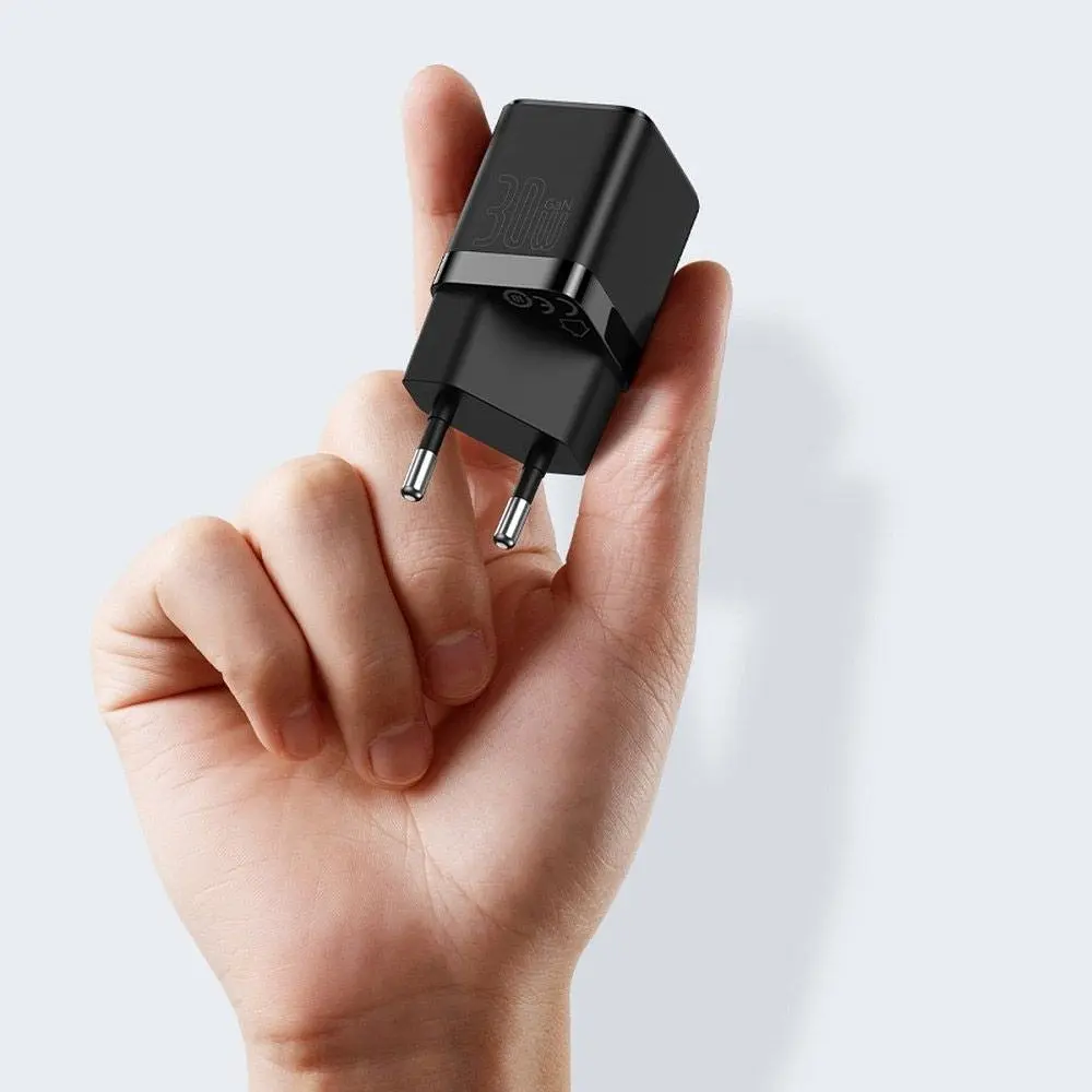 Мережевий зарядний пристрій Baseus GaN3 Fast Charger Type-C 30W Black [CCGN010101] [78685] - фото 7