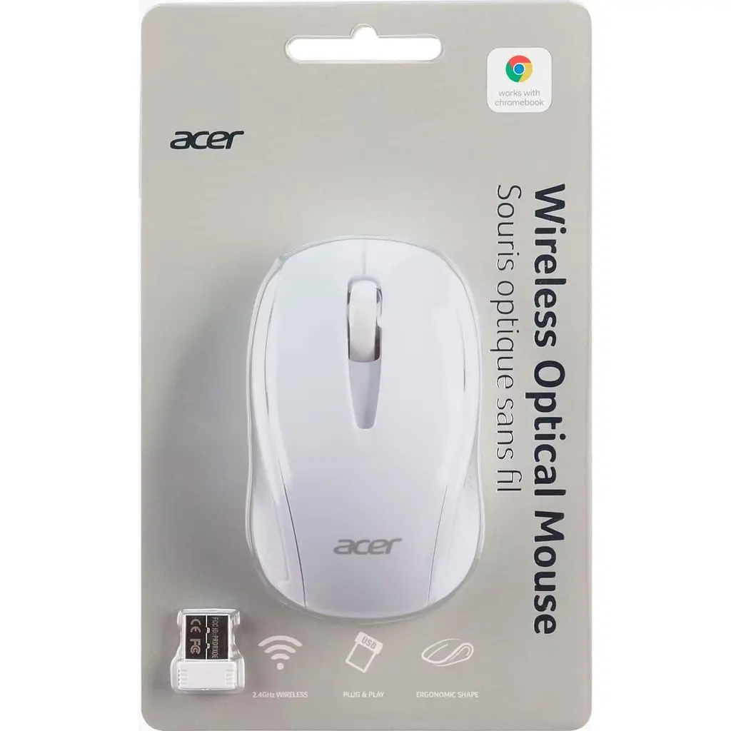 Миша Acer USB Optical Wireless White (GP.MCE11.00Y) - фото 6