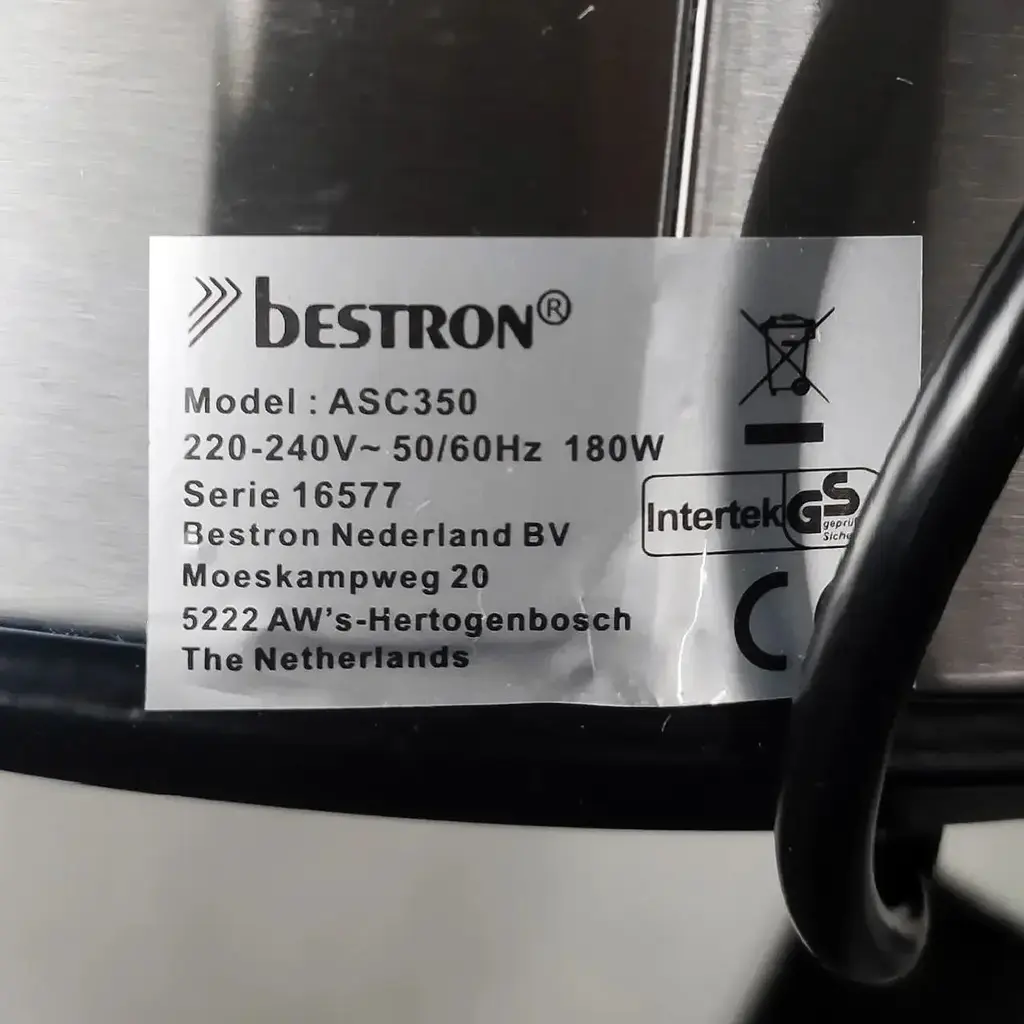 Повільноварка Bestron ASC350 3.5 л, 180 Вт, керамічна чаша, нержавіюча сталь - фото 7