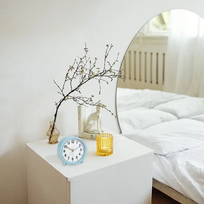 Будильник TFA бесшумный светло-голубой 113x50x113 мм (60104320) - фото 5