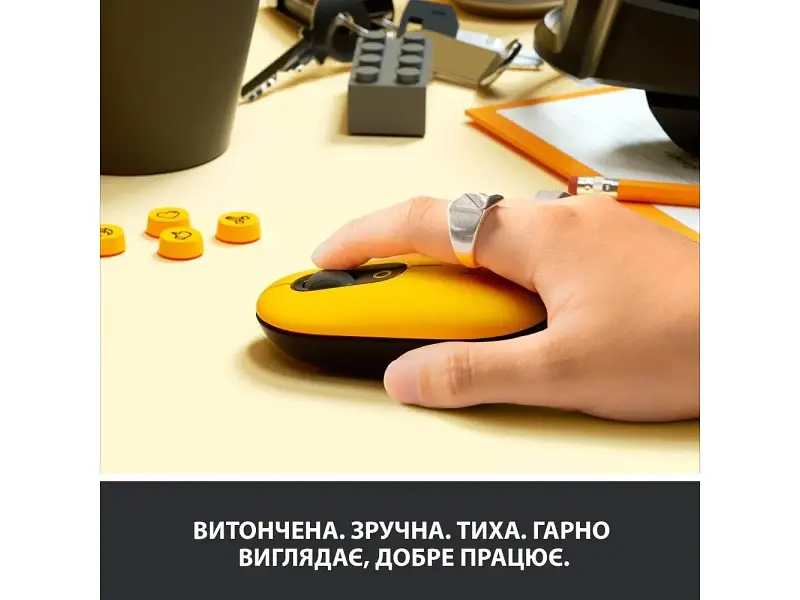Миша Logitech POP Bluetooth Blast Yellow (910-006546) - фото 11