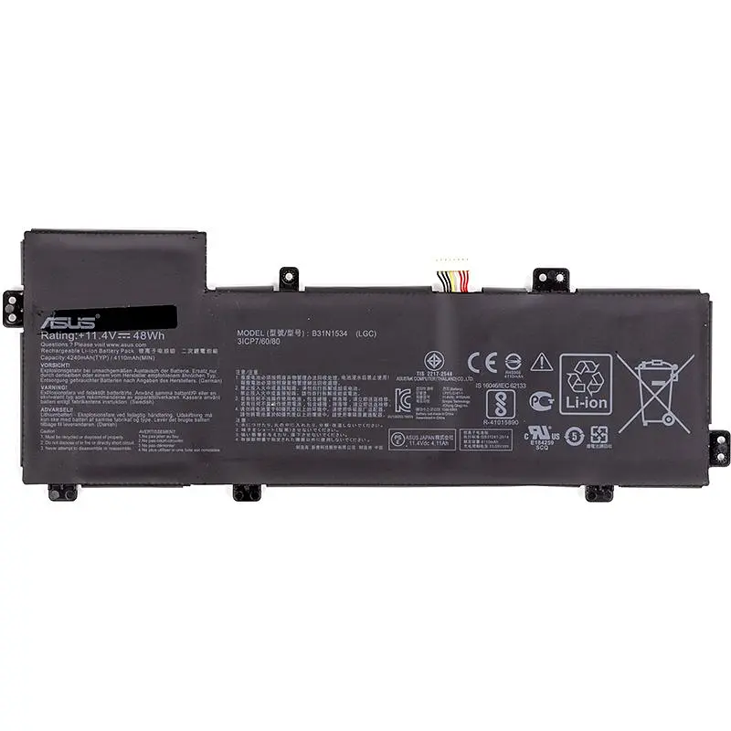 Акумулятор PowerPlant для ноутбуків ASUS Zenbook UX510 (B31N1534) 11.4V 4240mAh (NB431571)
