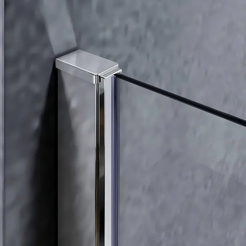 Шторки стеклянные на ванну Koer SR BS05-90x140-TR-01 прозрачное стекло Easy Clean 6 мм, хром KR5372, Универсальная, прозрачный, хром - фото 10