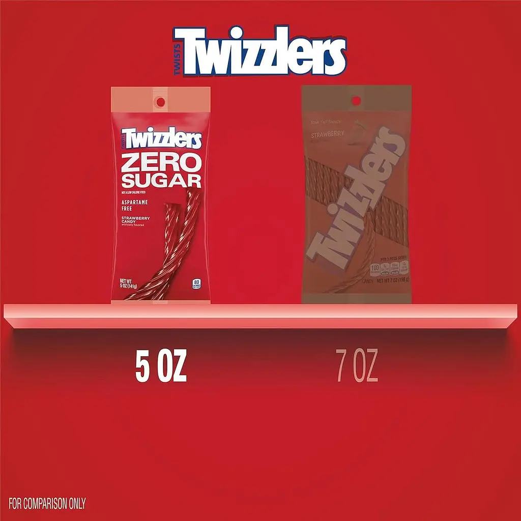 Жувальні цукерки Twizzlers Zero Sugar Strawberry Twists 141г - фото 6