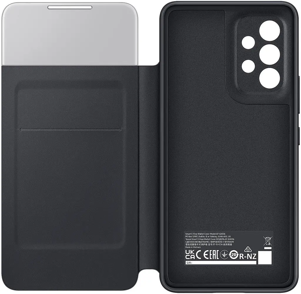 Чохол-книжка S-View Clear View Cover EF-EA536PBEGRU для Samsung Galaxy A53 5G (6.5") Чорний - фото 6