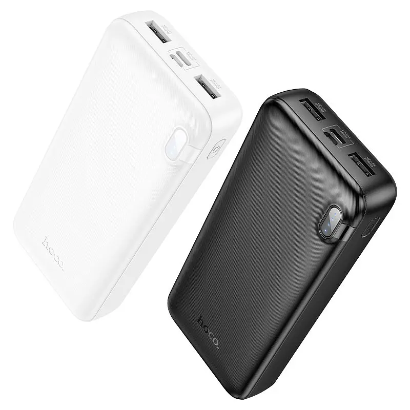 Зовнішній акумулятор HOCO J128A Powerful power bank(20000mAh) Black (6942007621175) - фото 5