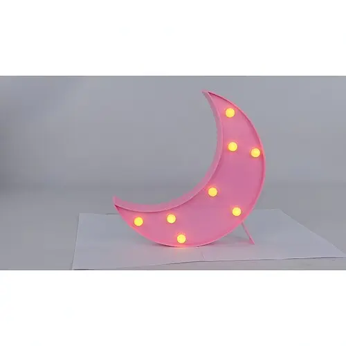Нічник-світильник Місяць рожевий - фото 2
