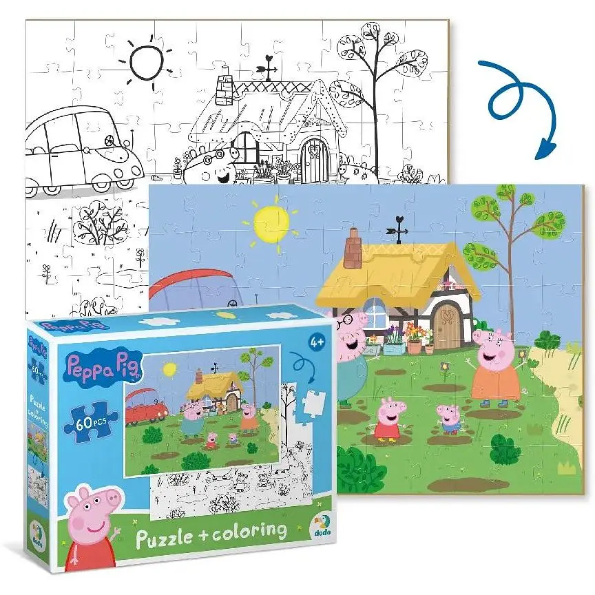 Пазл DoDo 2 в 1 Peppa Pig, 60 елементів (200119) - фото 2