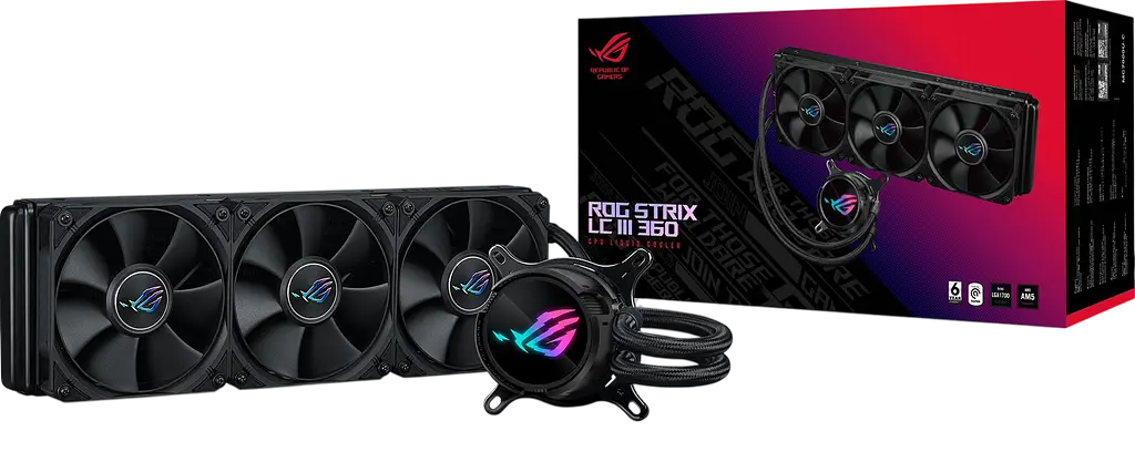 Водяне охолодження Asus ROG Strix LC III 360 ARGB Black (90RC00T0-M0UAY0) - фото 3