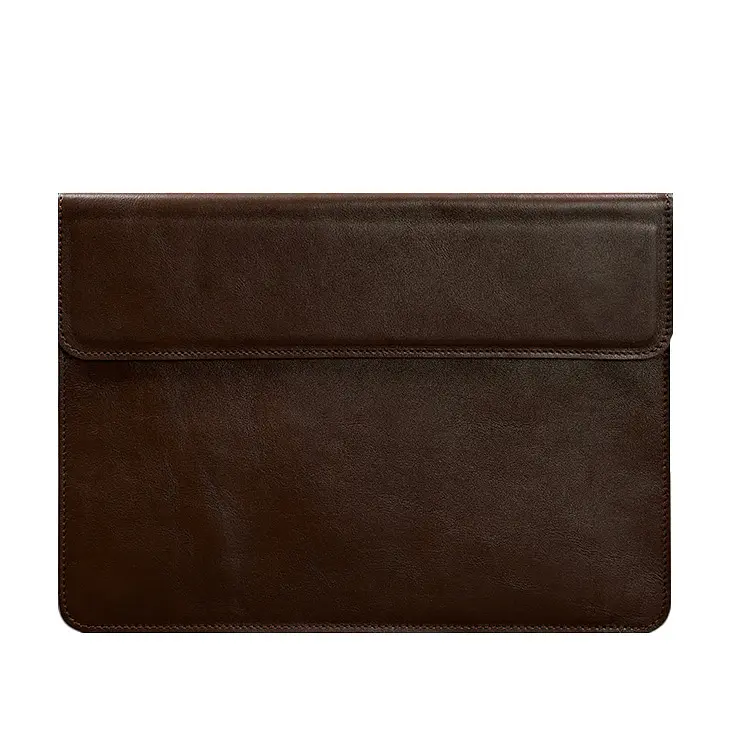 Шкіряний чохол-конверт BlankNote на магнітах для MacBook 14 Бордовий - фото 5