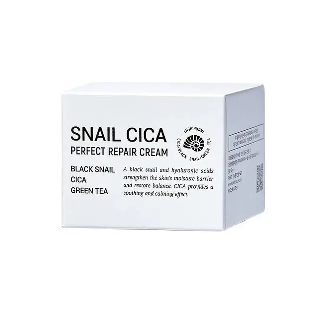 Крем для обличчя з Центеллою та муцином равлика Snail Cica Perfect Repair Cream Esthetic House 50 мл - фото 2