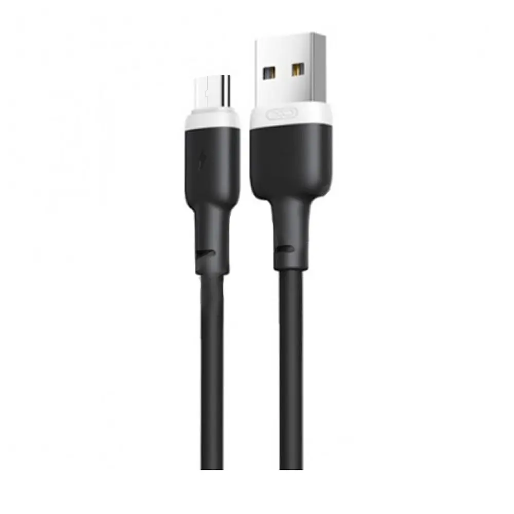 Кабель XO NB208 Liquid Silicone Data Micro Cable Black