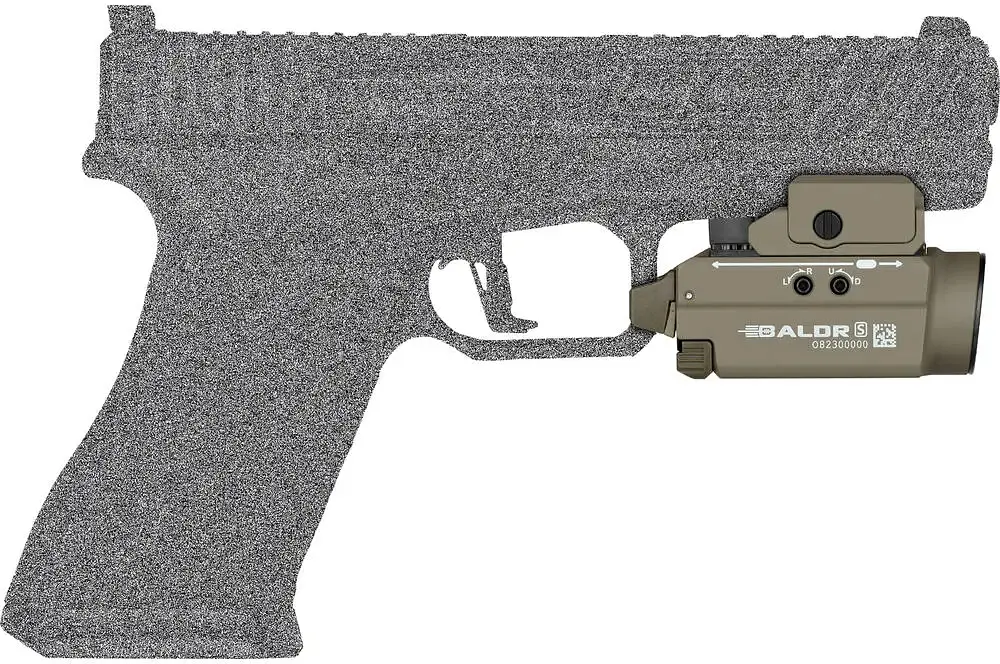 Фонарь с ЛЦВ Olight Baldr S Green Laser Flat Dark Earth - фото 9