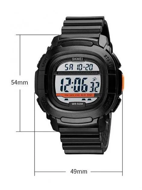 Мужские спортивные часы Skmei 1657 Белый циферблат - фото 5