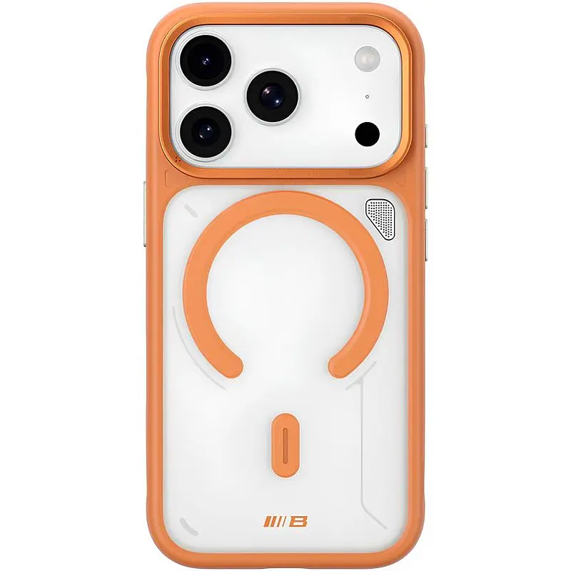 TPU+PC чохол Blueo Frosted Heat Dissipation Stand with MagSafe для Apple iPhone 17 Pro (6.3) Помаранчевий / Orange - фото 2