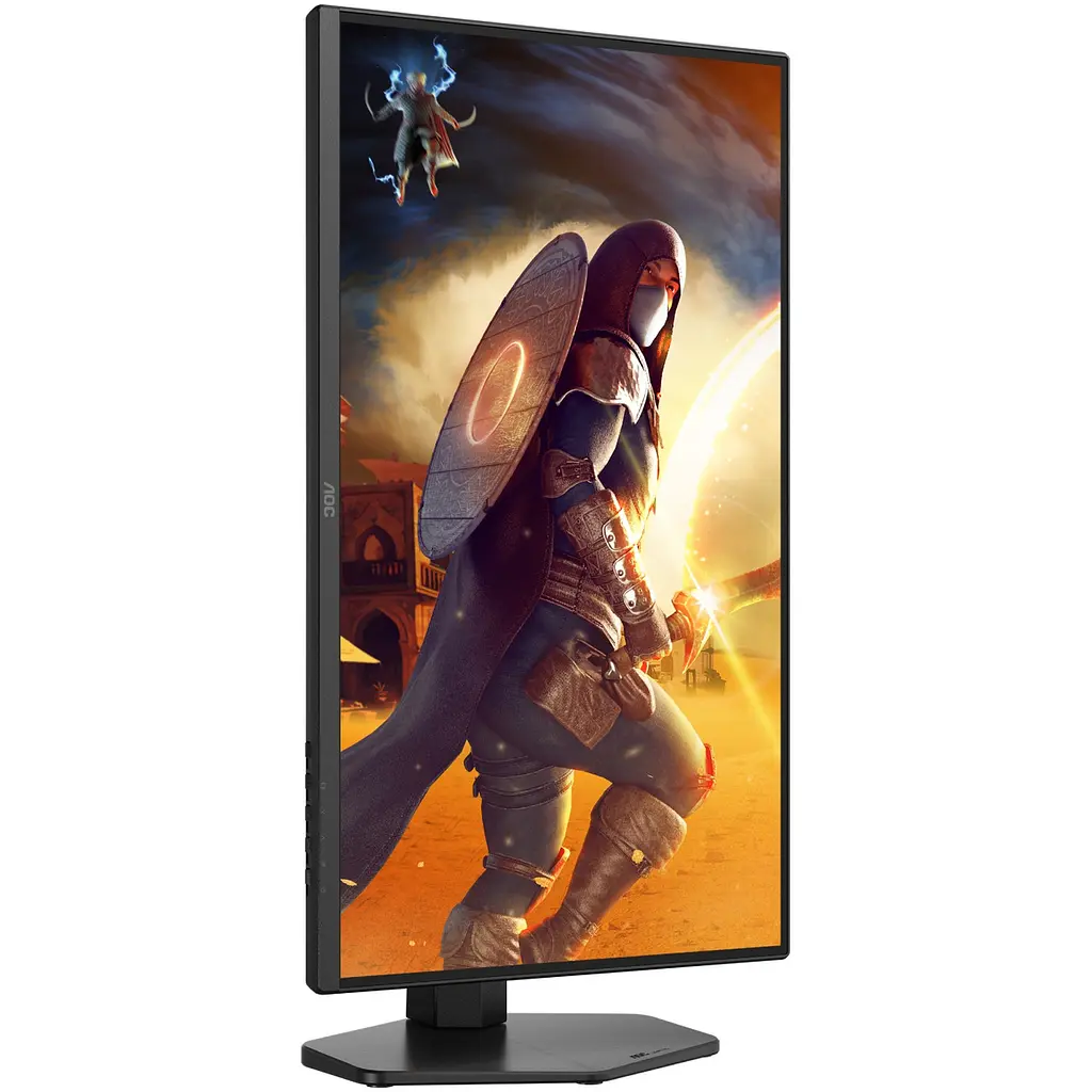 TFT 24.5 AOC Q25G4SR, Fast IPS, 300 Гц, 2xHDMI, DP, HAS, Pivot, колонки, чорно-червоний - фото 8