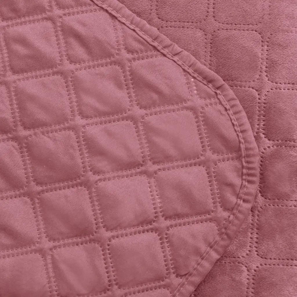 Покривало ТЕП Velour ромб круглий 240х180 см Mesa rose (4-00516_22725) - фото 4