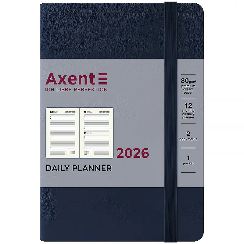 Щоденник Axent 2026 Pocket Strong 104х146 мм синій (8833-26-02-A) - фото 2