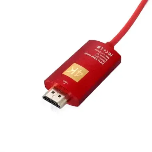 Кабель Extradigital HDMI (M) - Type-C (M), 2 м, Red teh0020760 - фото 2