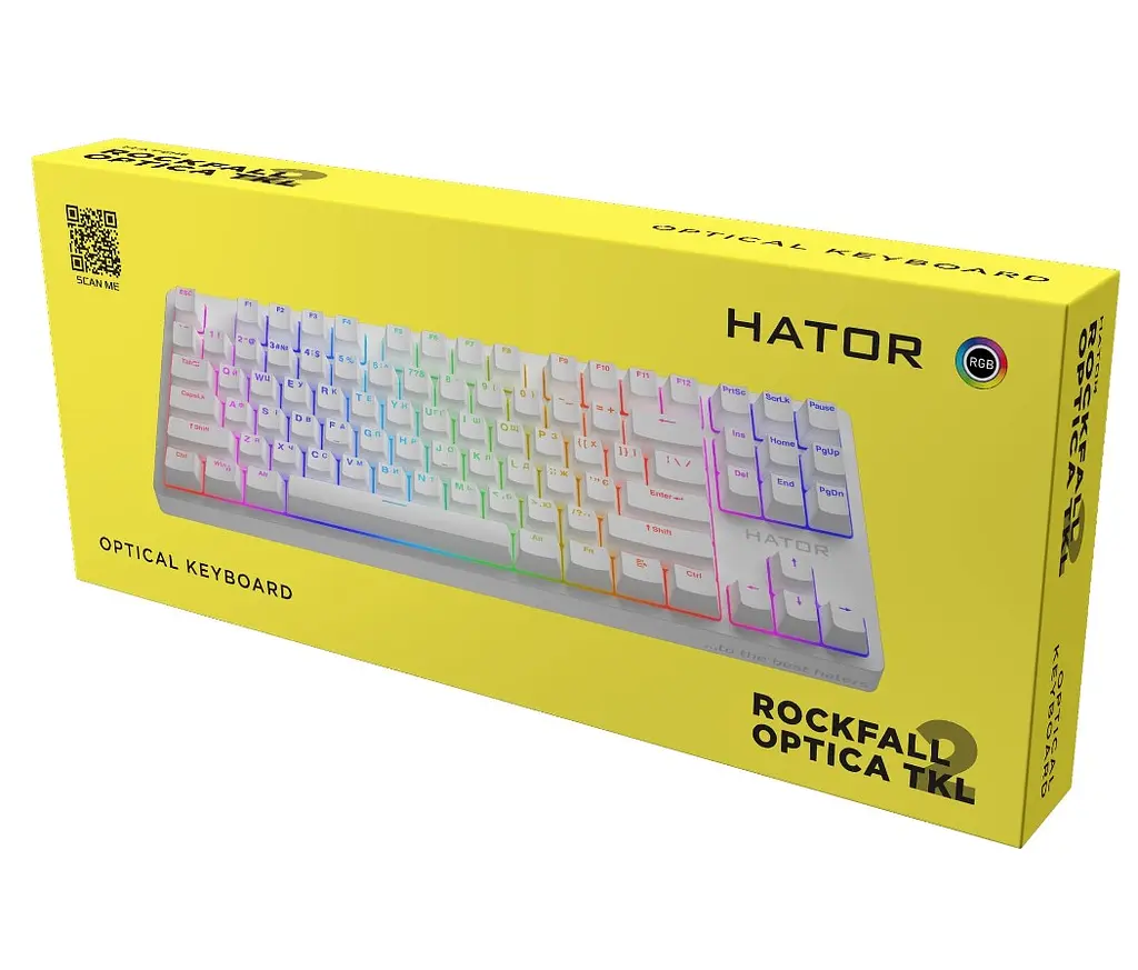 Клавіатура ігрова оптико-механічна Hator HTK731 Rockfall 2 Kailh Optical black rev2 - фото 9