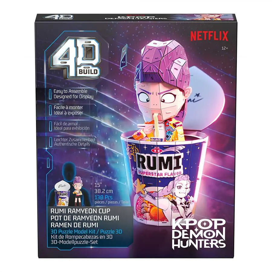 Пазл для створення 3D-моделі Spin Master Кейпоп-мисливиці на демонів: стакан рамену Румі 138 деталей (SM47184/6077588) - фото 2