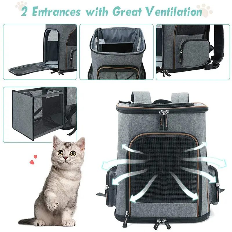 Рюкзак для домашніх тварин, що розширюється Voyager Pet VB16007T - фото 5