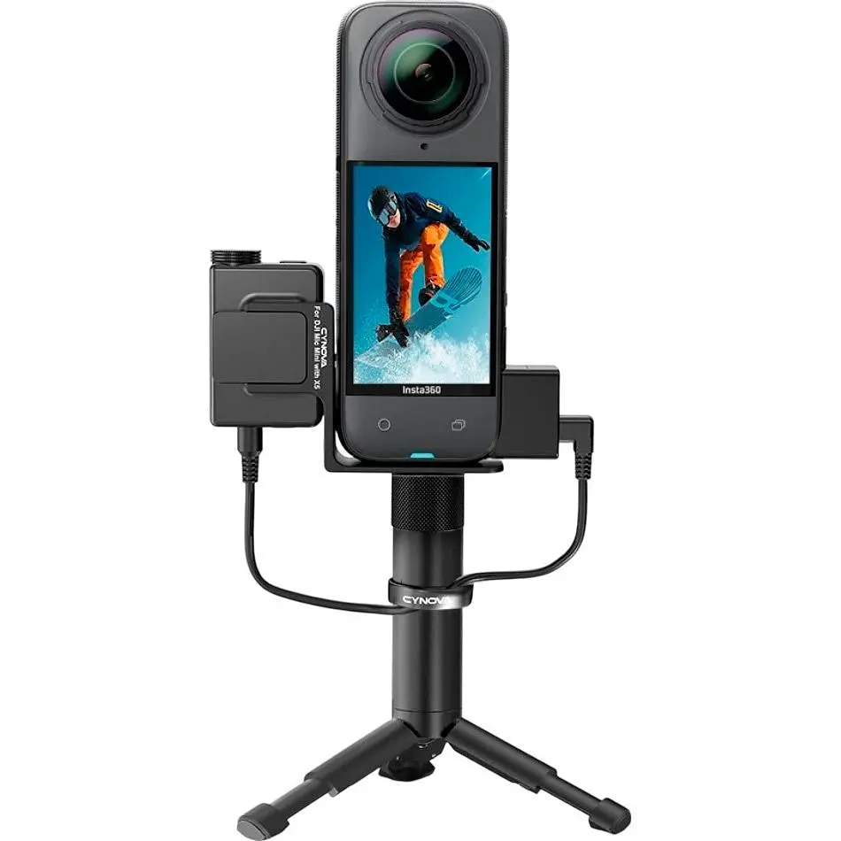 Кріплення Cynova C-X5-CS03 для приймача DJI Mic Mini на екшн-камери Insta360 X5 [142734] - фото 2